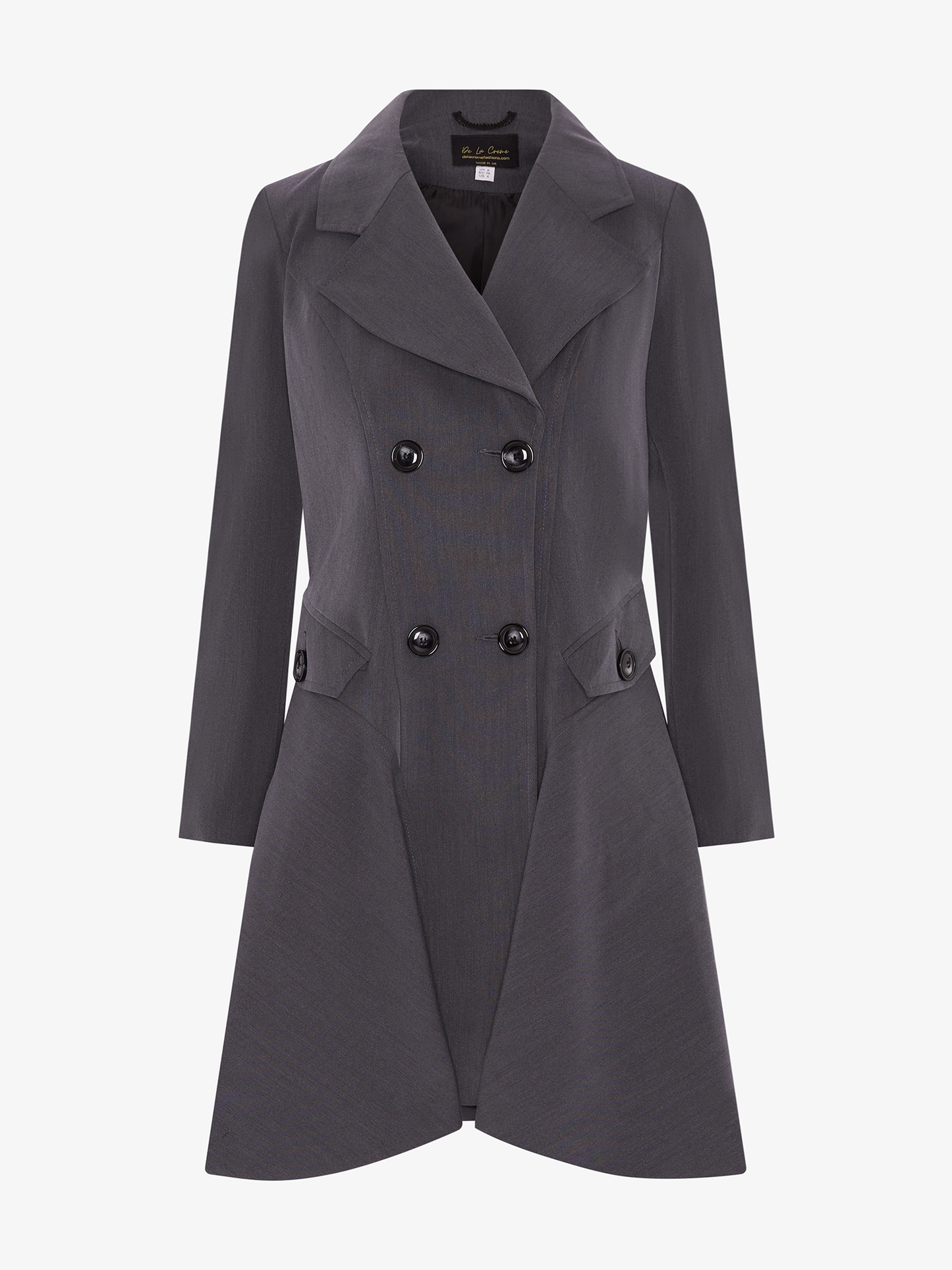 Spring/Summer Double Breasted Skater Coat (1102-SP) Made in UK - Great Hall Collections House