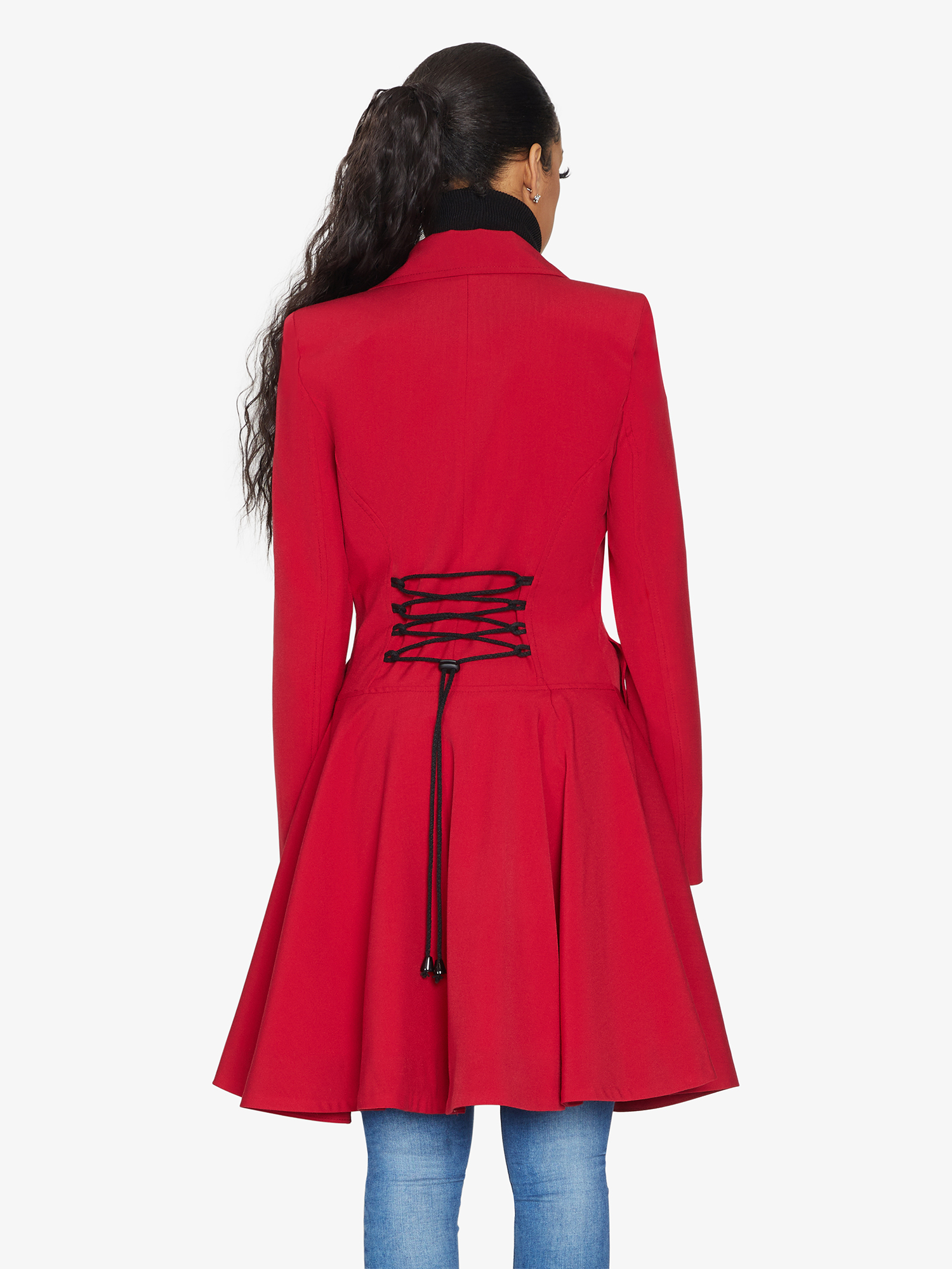 Spring/Summer Double Breasted Skater Coat (1102-SP) Made in UK - Great Hall Collections House