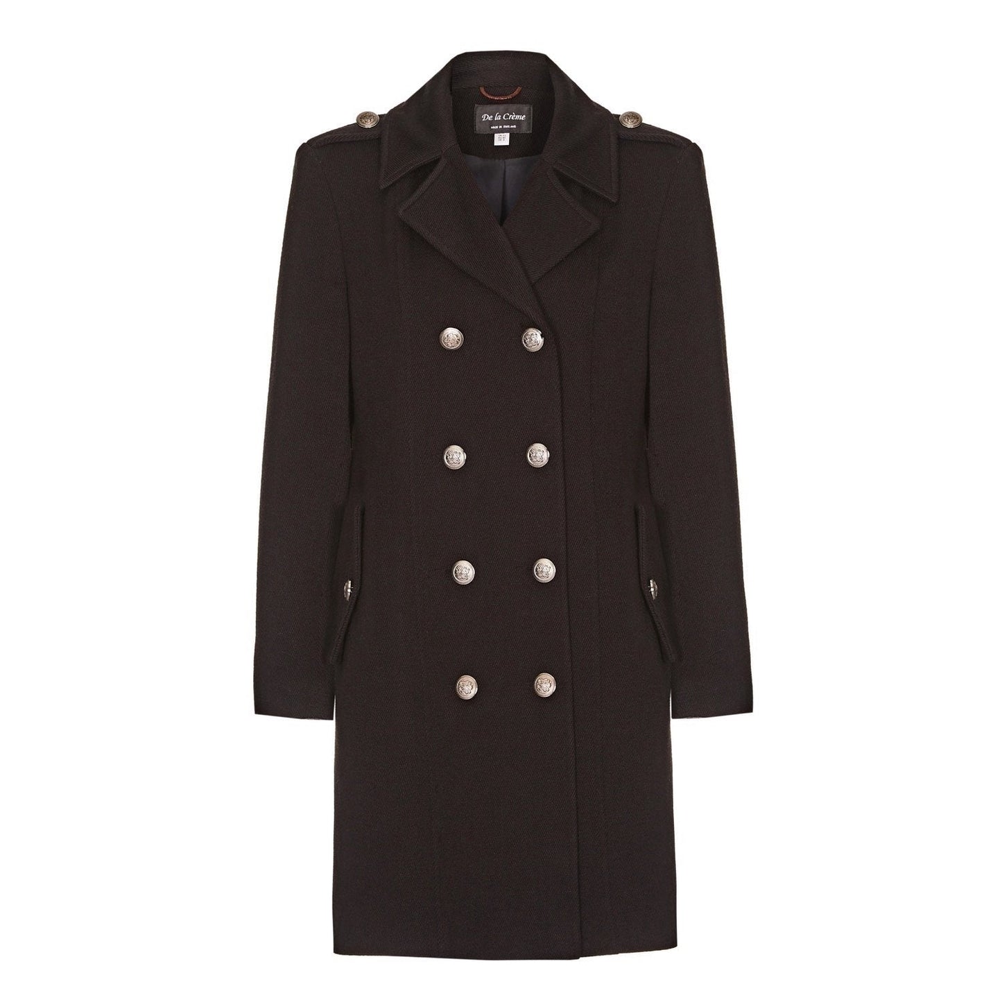 Double Breasted Twill Military Coat (1908) made in uk - Great Hall Collections House