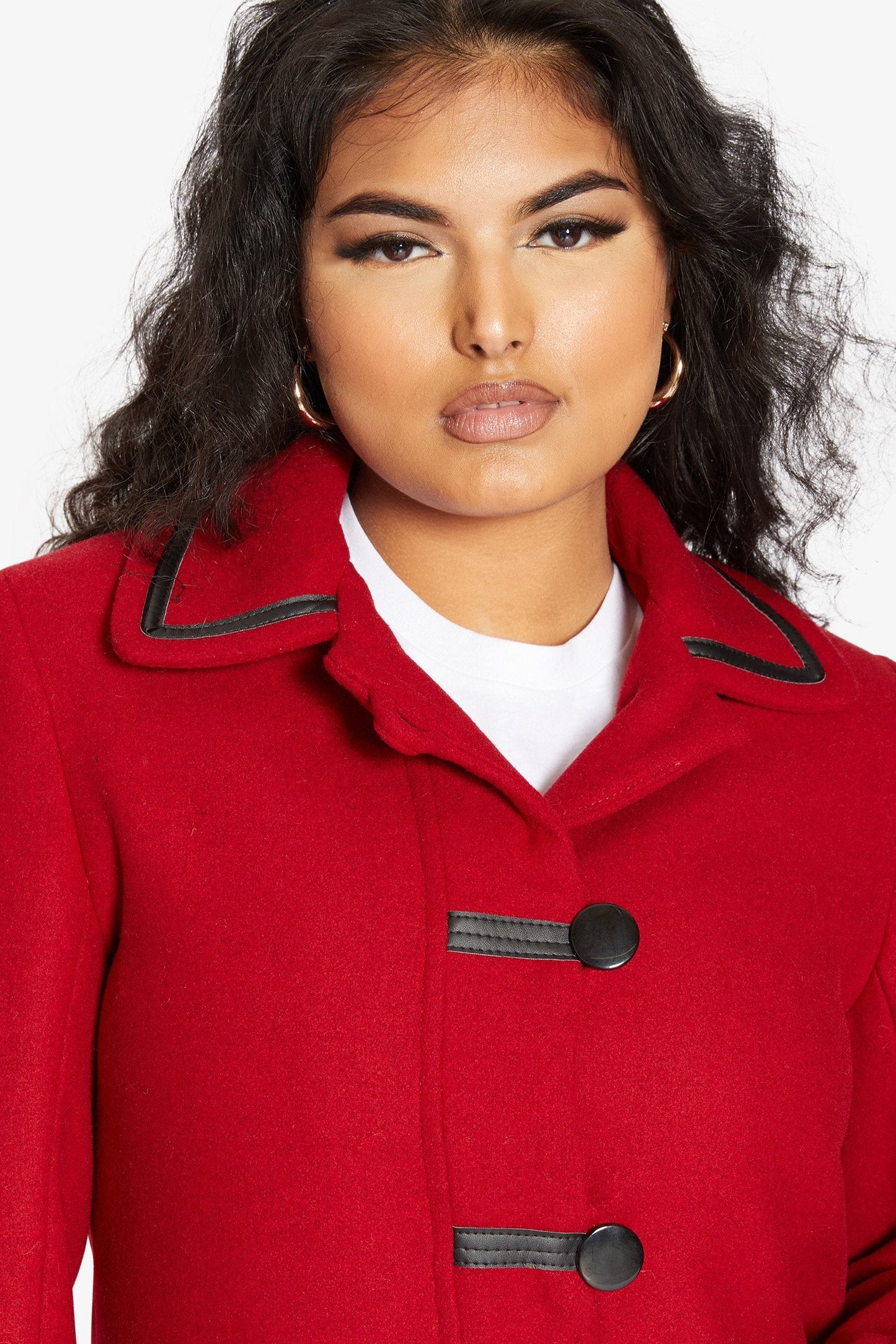 Wool Blend Contrast Trim Coat (1920) MADE IN UK - Great Hall Collections House