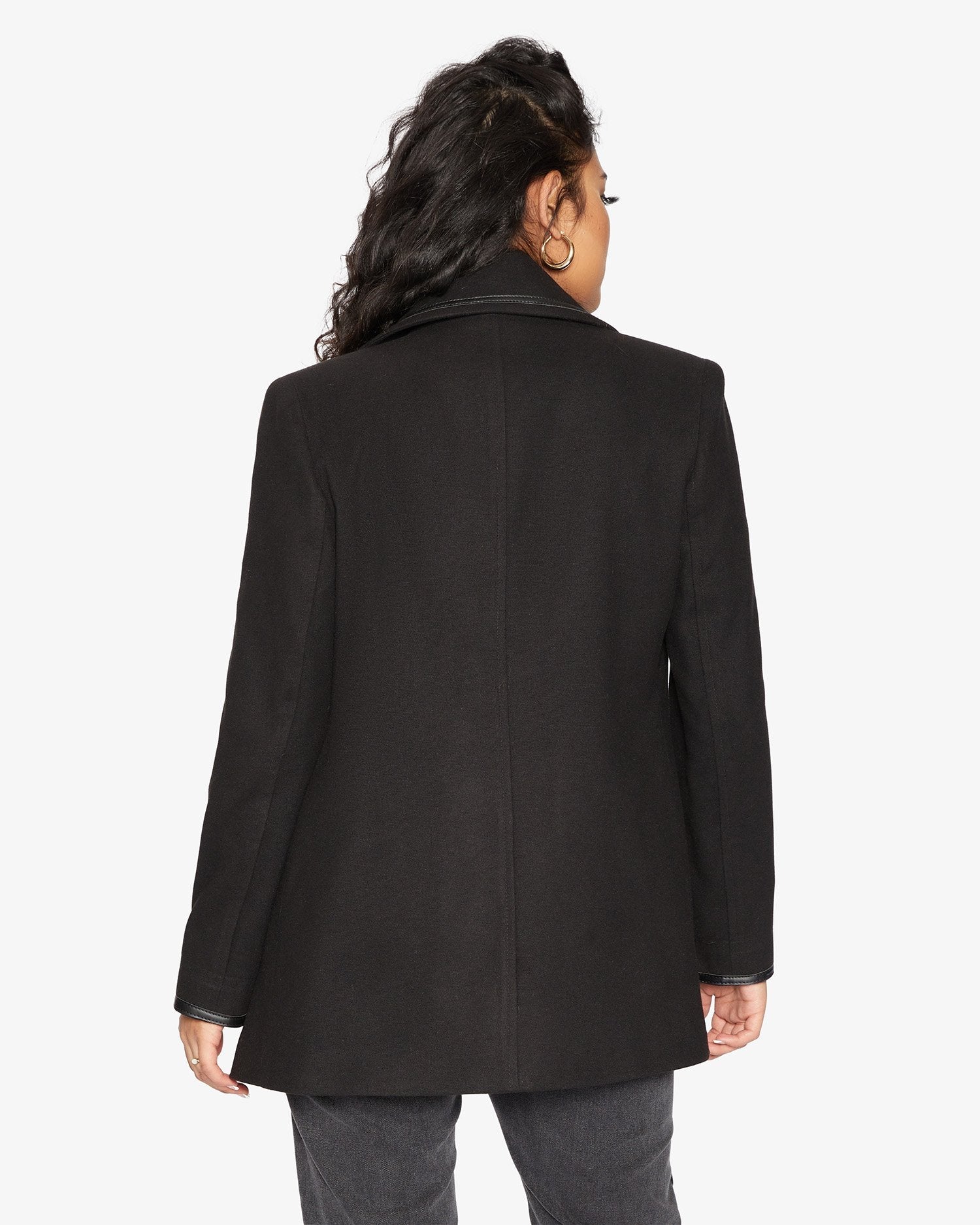 Wool Blend Contrast Trim Coat (1920) MADE IN UK - Great Hall Collections House