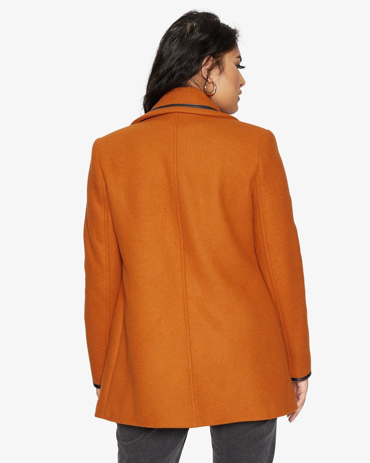 Wool Blend Contrast Trim Coat (1920) MADE IN UK - Great Hall Collections House