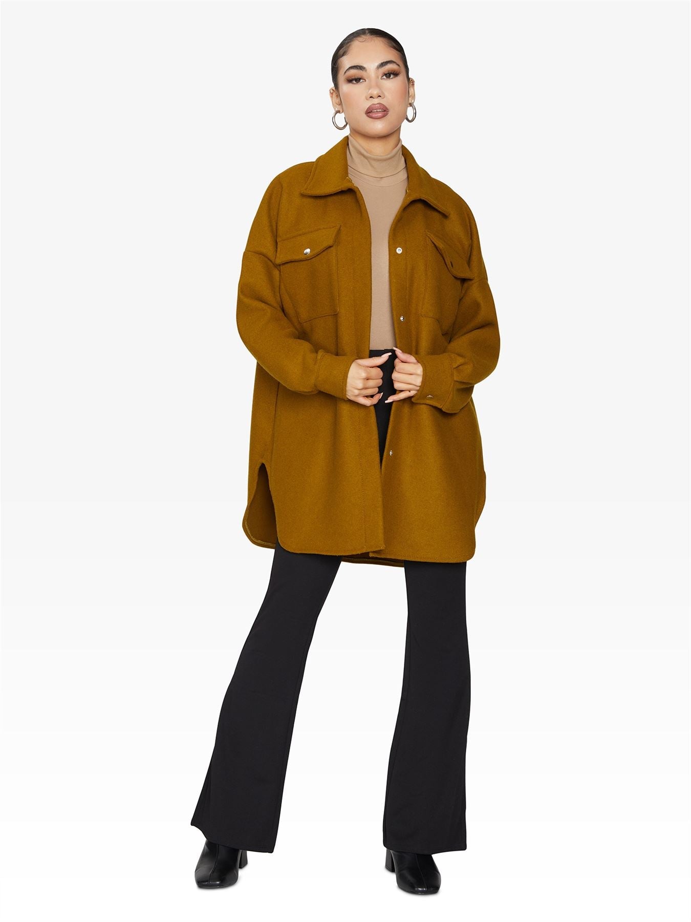 Oversized Stud Button jacket made in UK - Great Hall Collections House