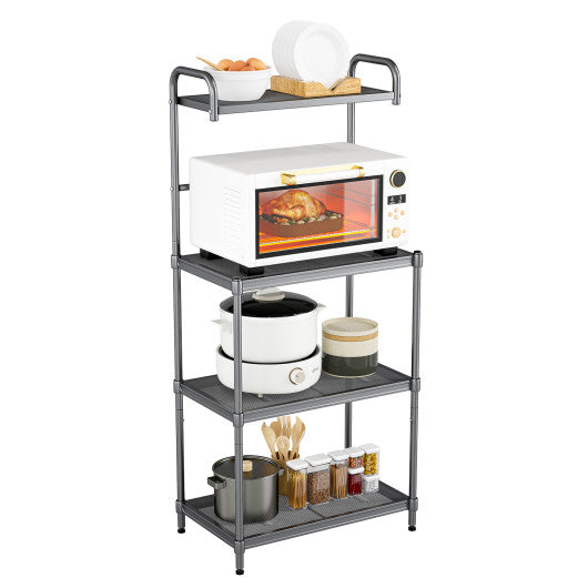 4-Tier Baker’s Rack Stand Shelves Kitchen Storage Rack Organizer