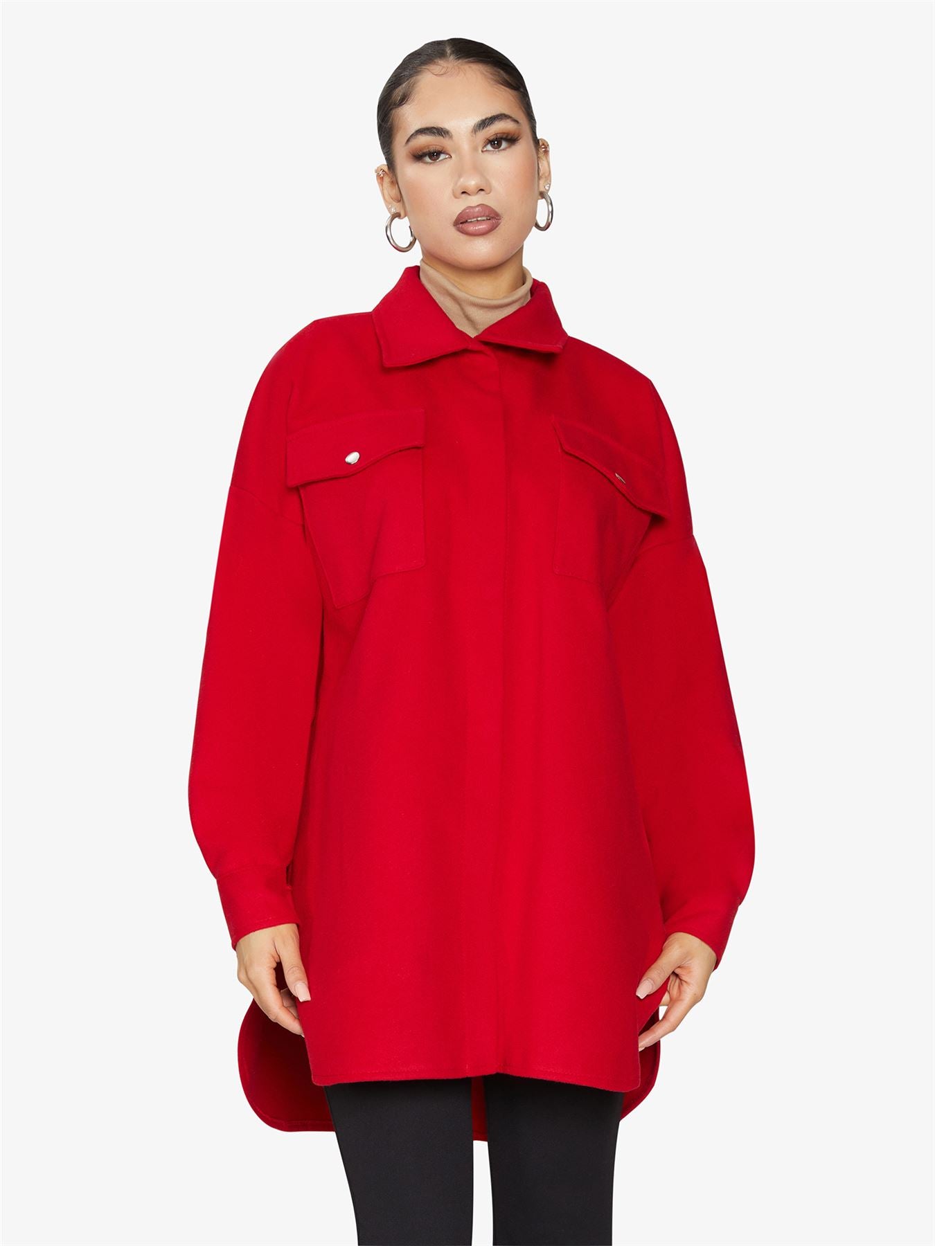 Oversized Stud Button jacket made in UK - Great Hall Collections House