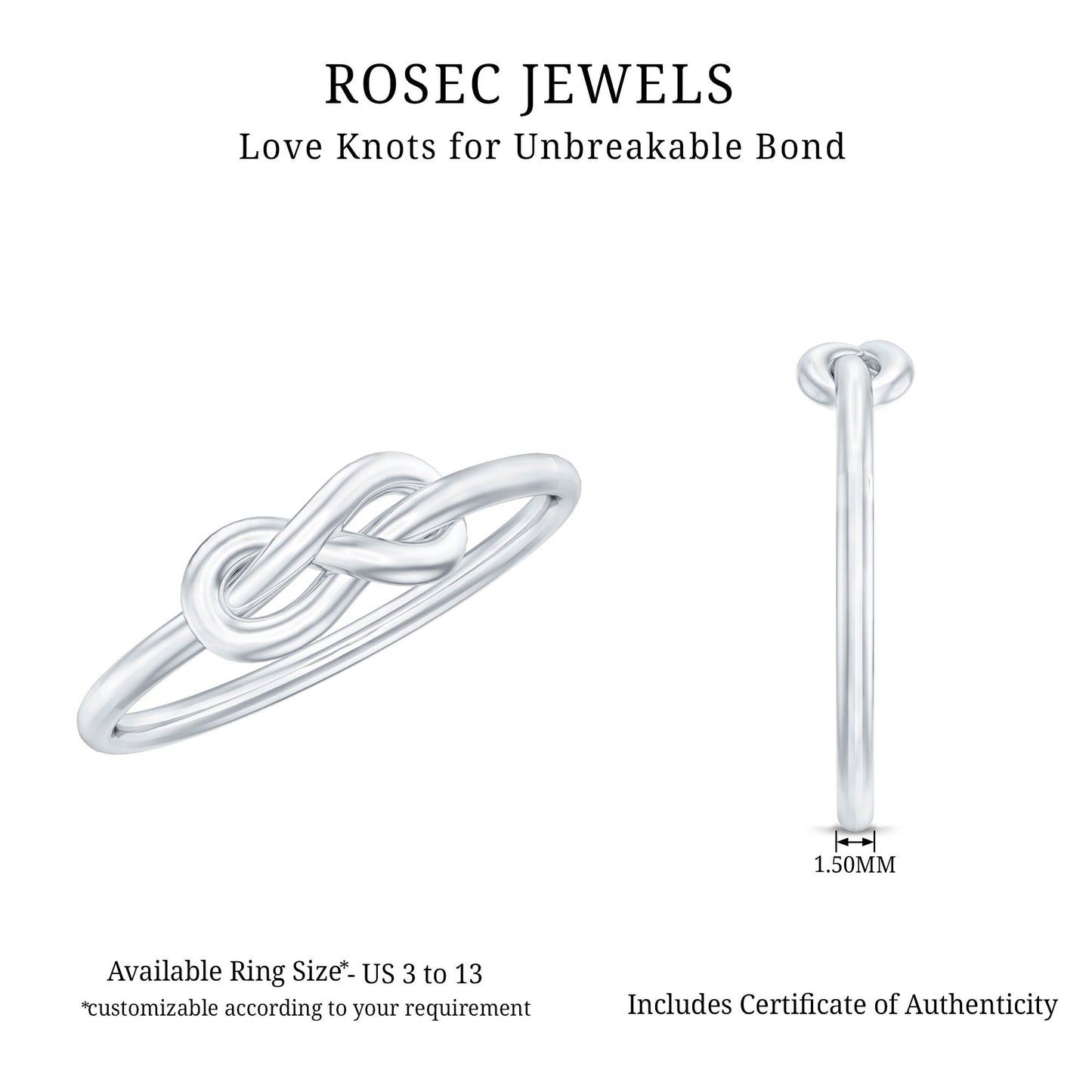 Infinity Knot Promise Ring for Women