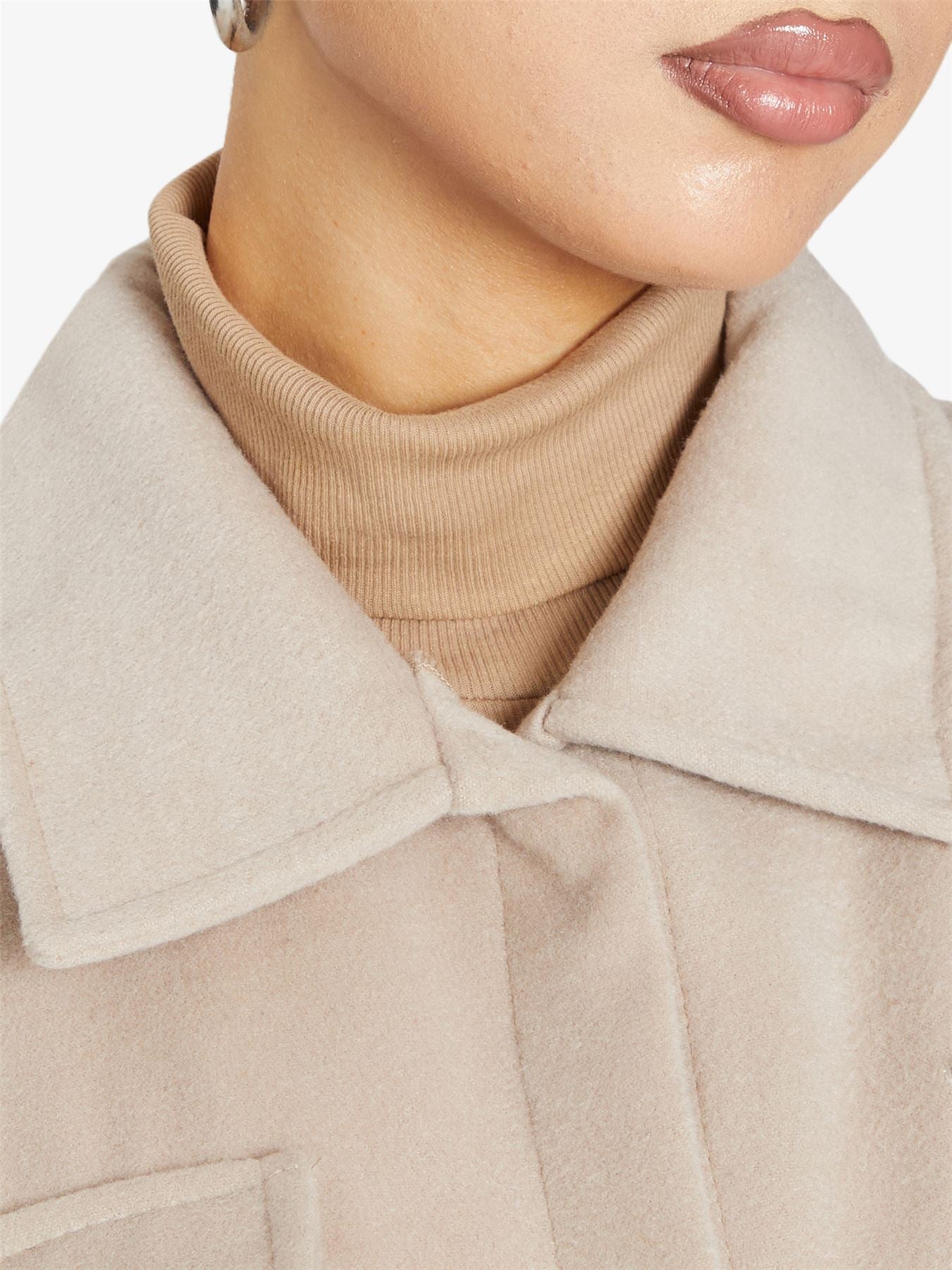 Oversized Stud Button jacket made in UK - Great Hall Collections House