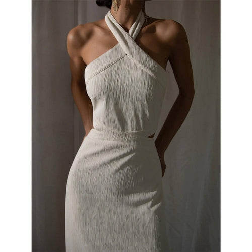 Women's Holiday Style Polyester Neck Dress - Great Hall Collections House