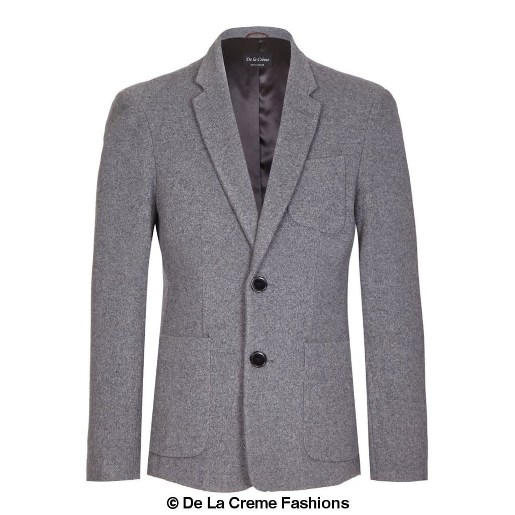 De La Creme MAN - Mens Wool Blend Blazer - Great Hall Collections House
