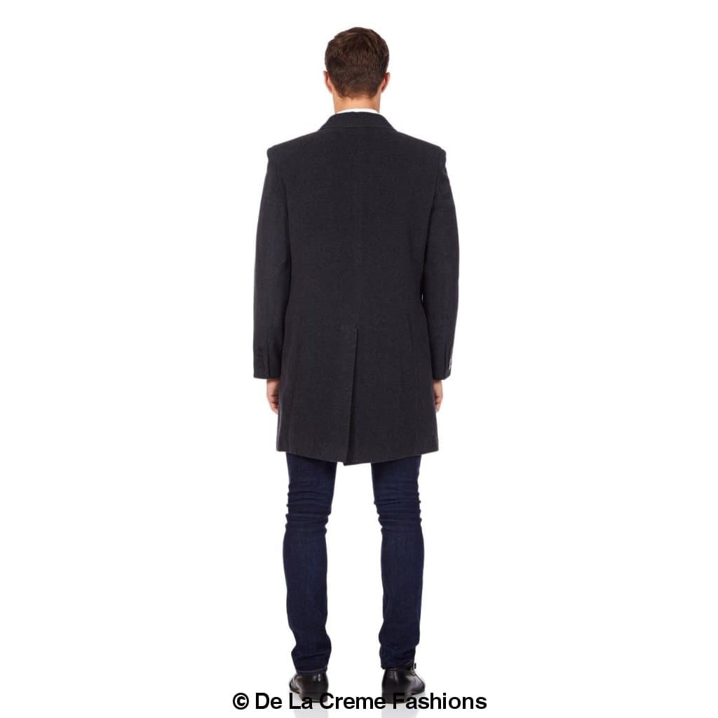 De La Creme MAN - Wool Blend Single Breasted Retro Mod Coat made in UK - Great Hall Collections House