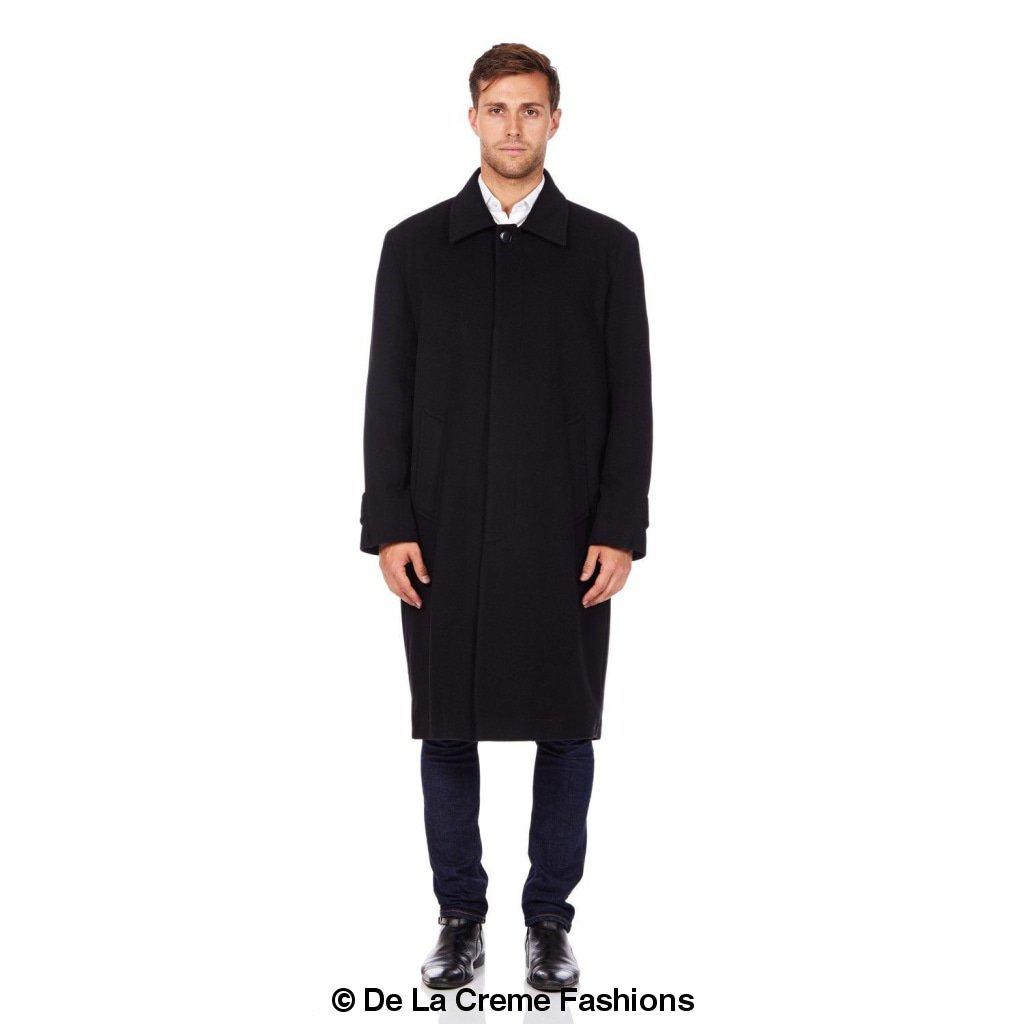 De La Creme MAN - Wool & Cashmere Long Formal Overcoat made in UK - Great Hall Collections House