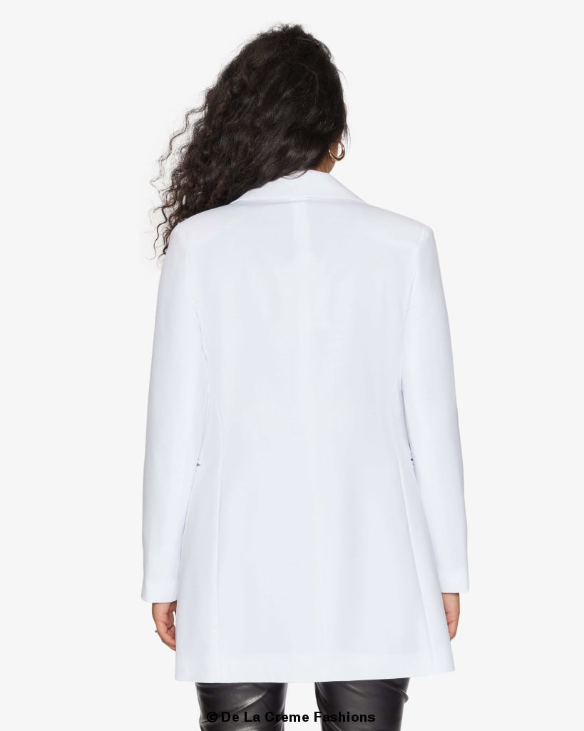 De La Creme Womens Collared Formal Longline Blazer Made in UK - Great Hall Collections House