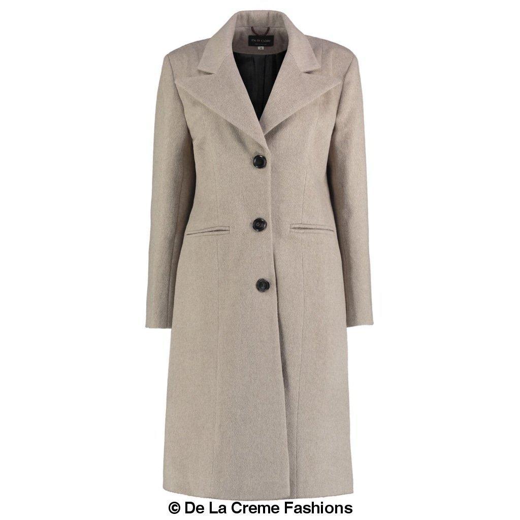 De La Creme - Women's Mohair Blend Longline Winter Coat made in uk - Great Hall Collections House