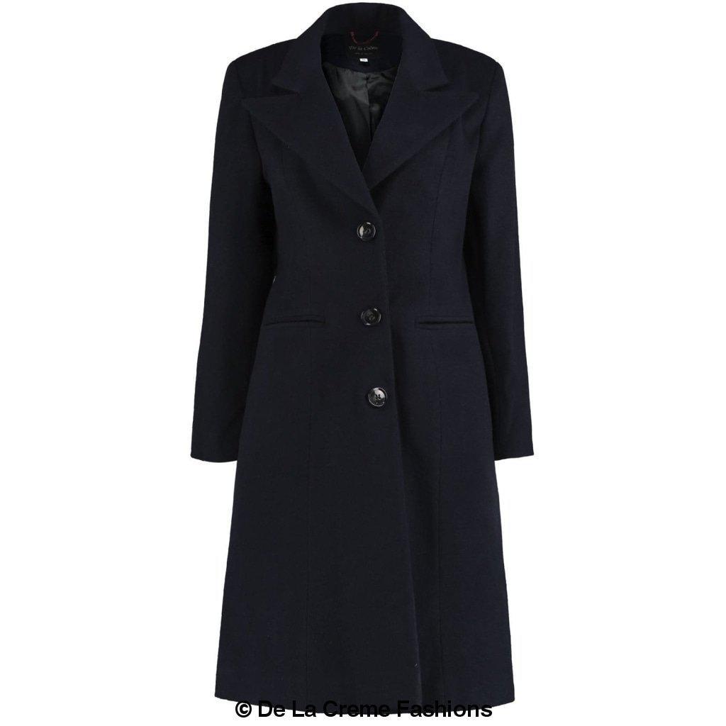 De La Creme - Women's Mohair Blend Longline Winter Coat made in uk - Great Hall Collections House