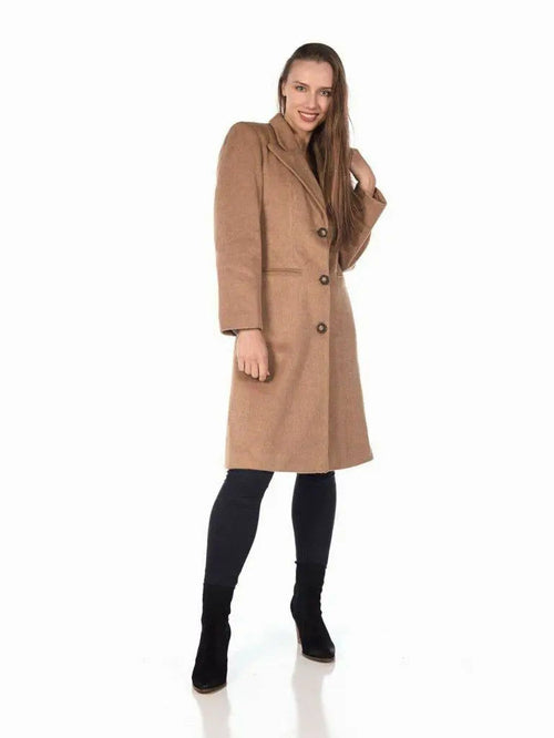 De La Creme - Women's Mohair Blend Longline Winter Coat made in uk - Great Hall Collections House