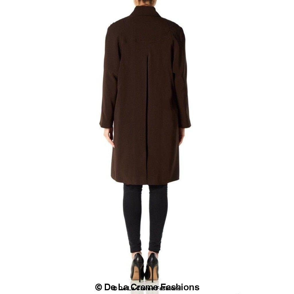 De La Creme Womens Oversized Knee Length Swing Coat made in UK - Great Hall Collections House