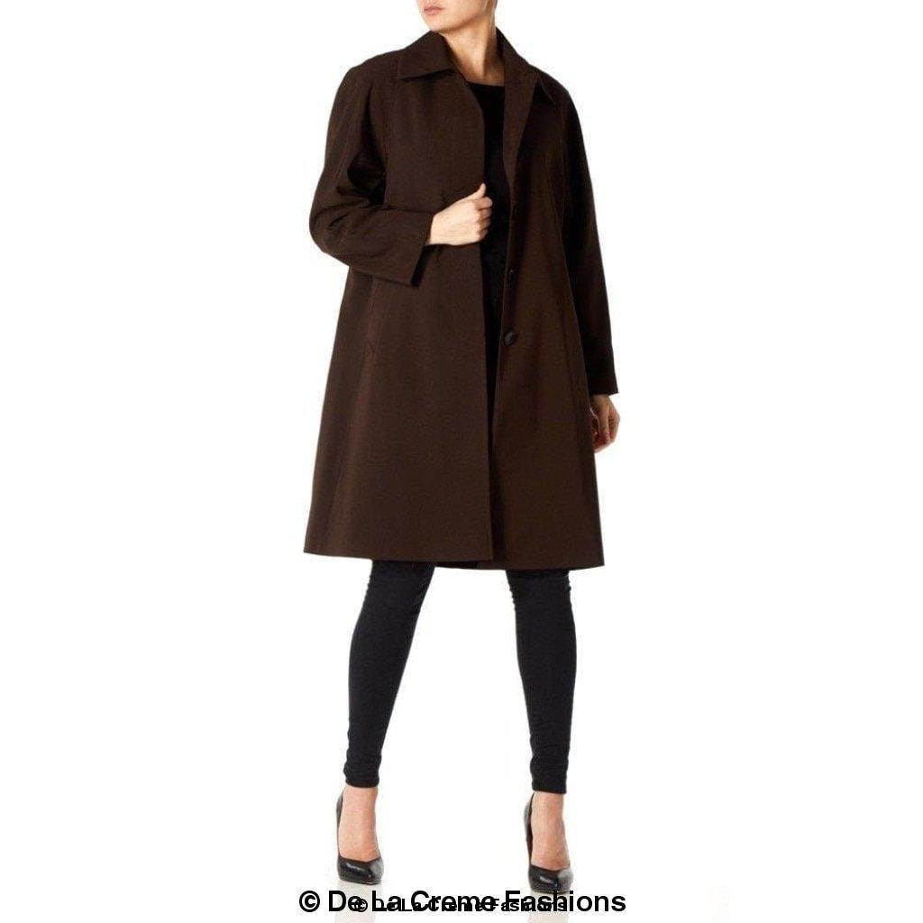 De La Creme Womens Oversized Knee Length Swing Coat made in UK - Great Hall Collections House