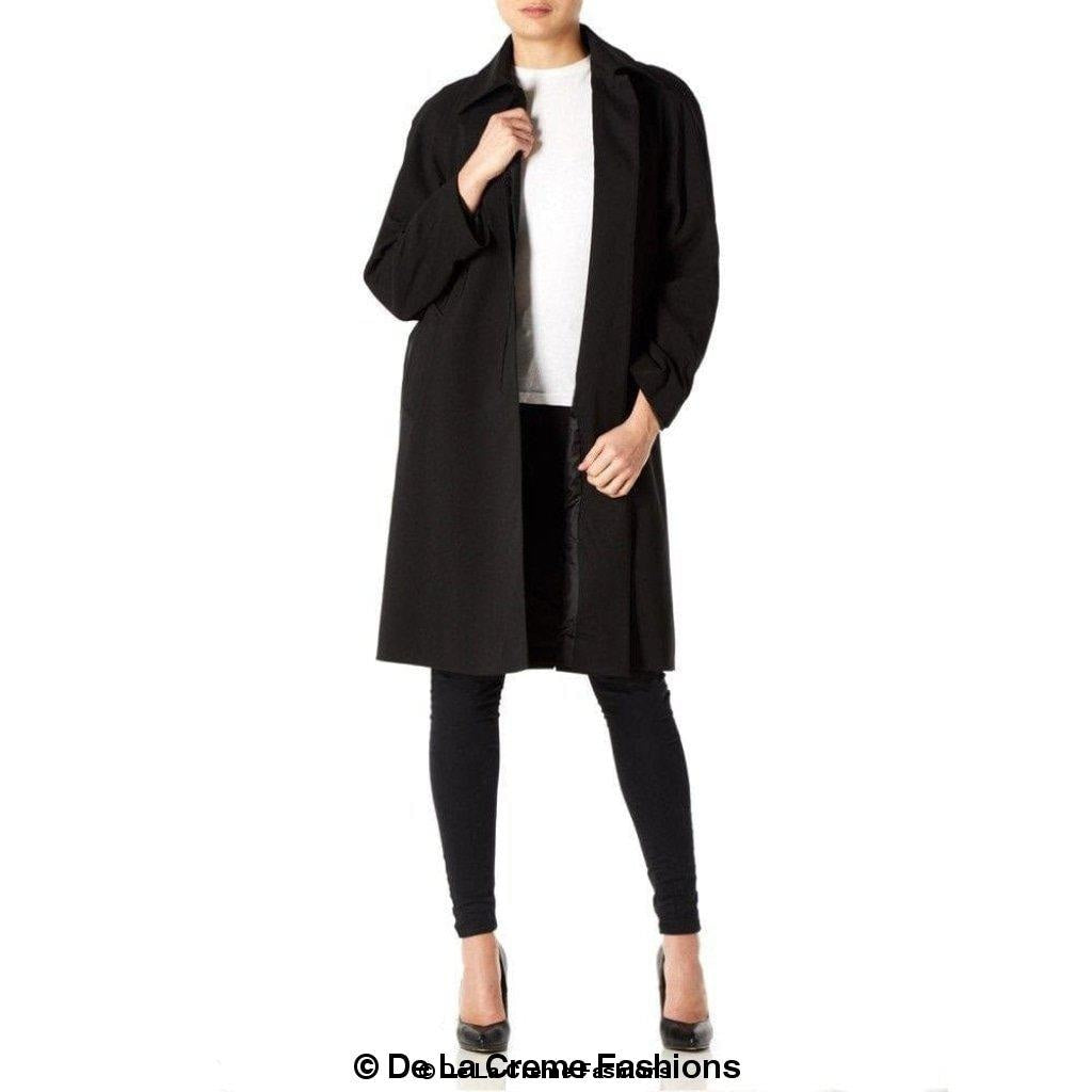 De La Creme Womens Oversized Knee Length Swing Coat made in UK - Great Hall Collections House
