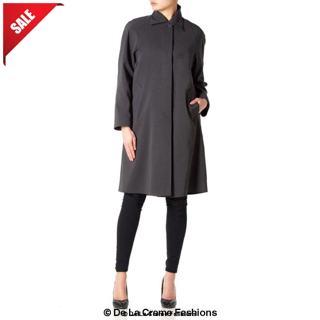 De La Creme Womens Oversized Knee Length Swing Coat made in UK - Great Hall Collections House