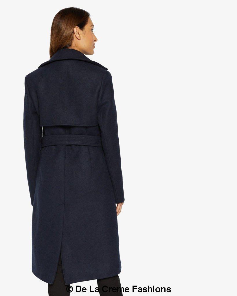 Dina Lapel Collar Duster Coat With Belt made in uk - Great Hall Collections House