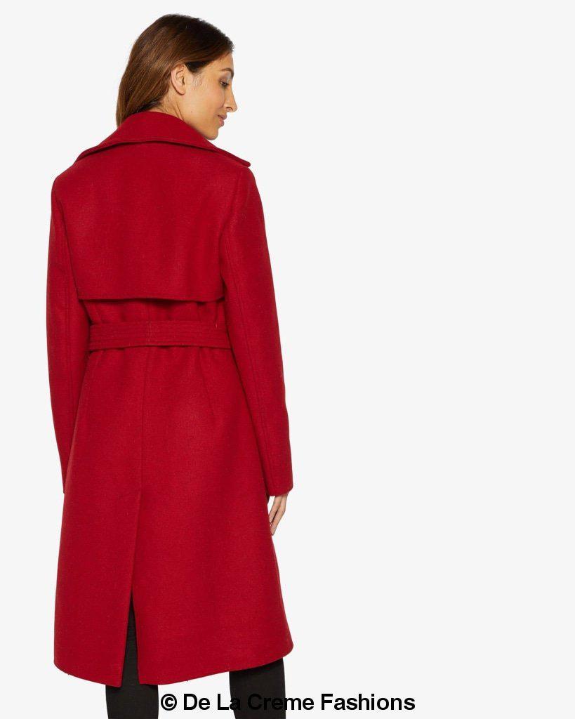 Dina Lapel Collar Duster Coat With Belt made in uk - Great Hall Collections House