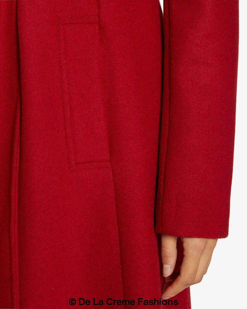 Dina Lapel Collar Duster Coat With Belt made in uk - Great Hall Collections House