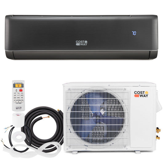 Energy Star Certified 12000 BTU 21 SEER2 208-230V Mini Split Air Conditioner and Heater Gray
