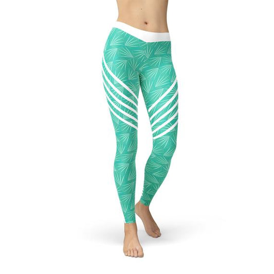 Turquoise Sports Leggings - Great Hall Collections House