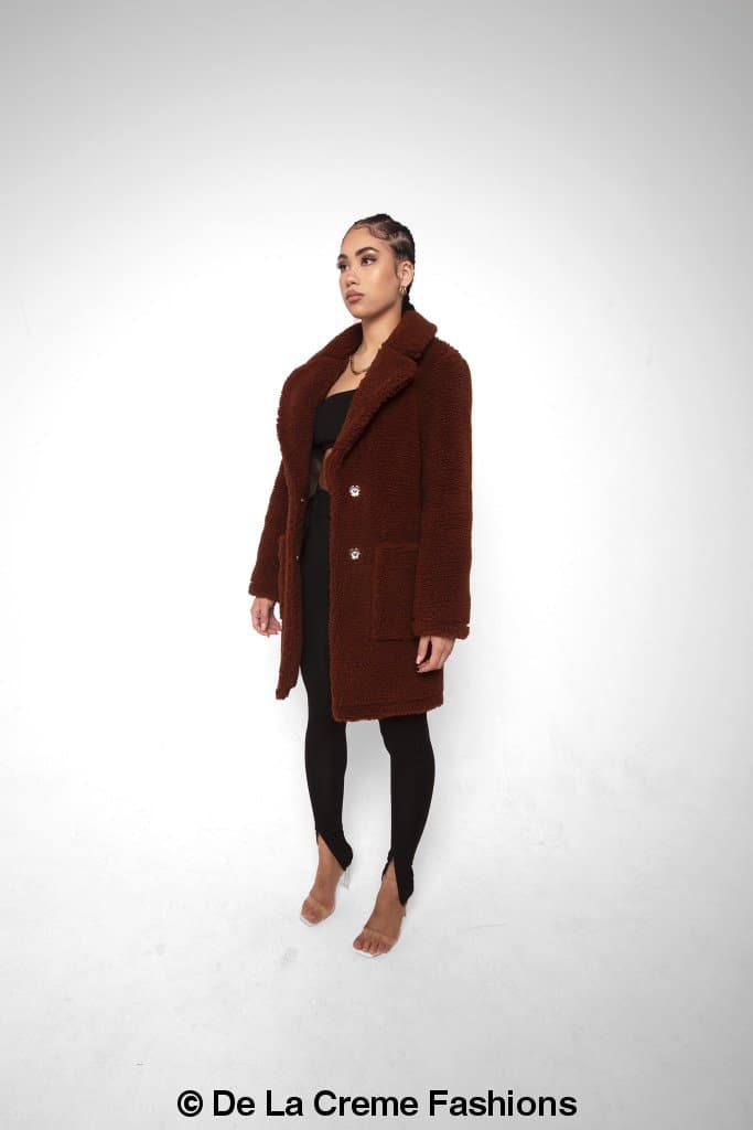 Jacqueline Oversized Teddy Coat MADE IN UK - Great Hall Collections House