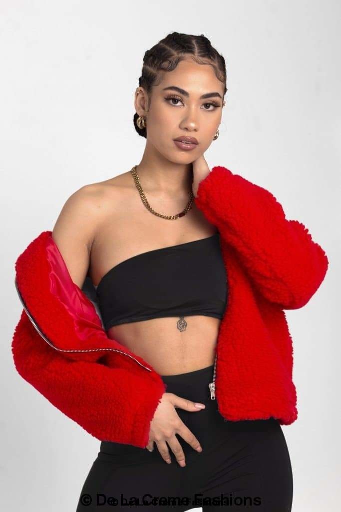 Lauren Zip Up Hooded Borg Teddy Jacket MADE IN UK - Great Hall Collections House