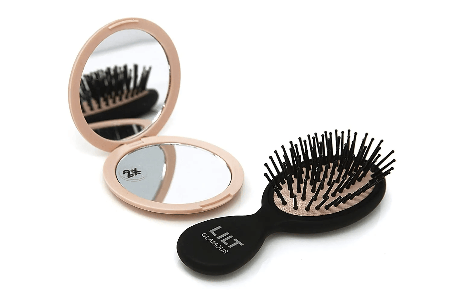 Lilt 2-Piece Compact Hair Brush & Mirror Gift Set