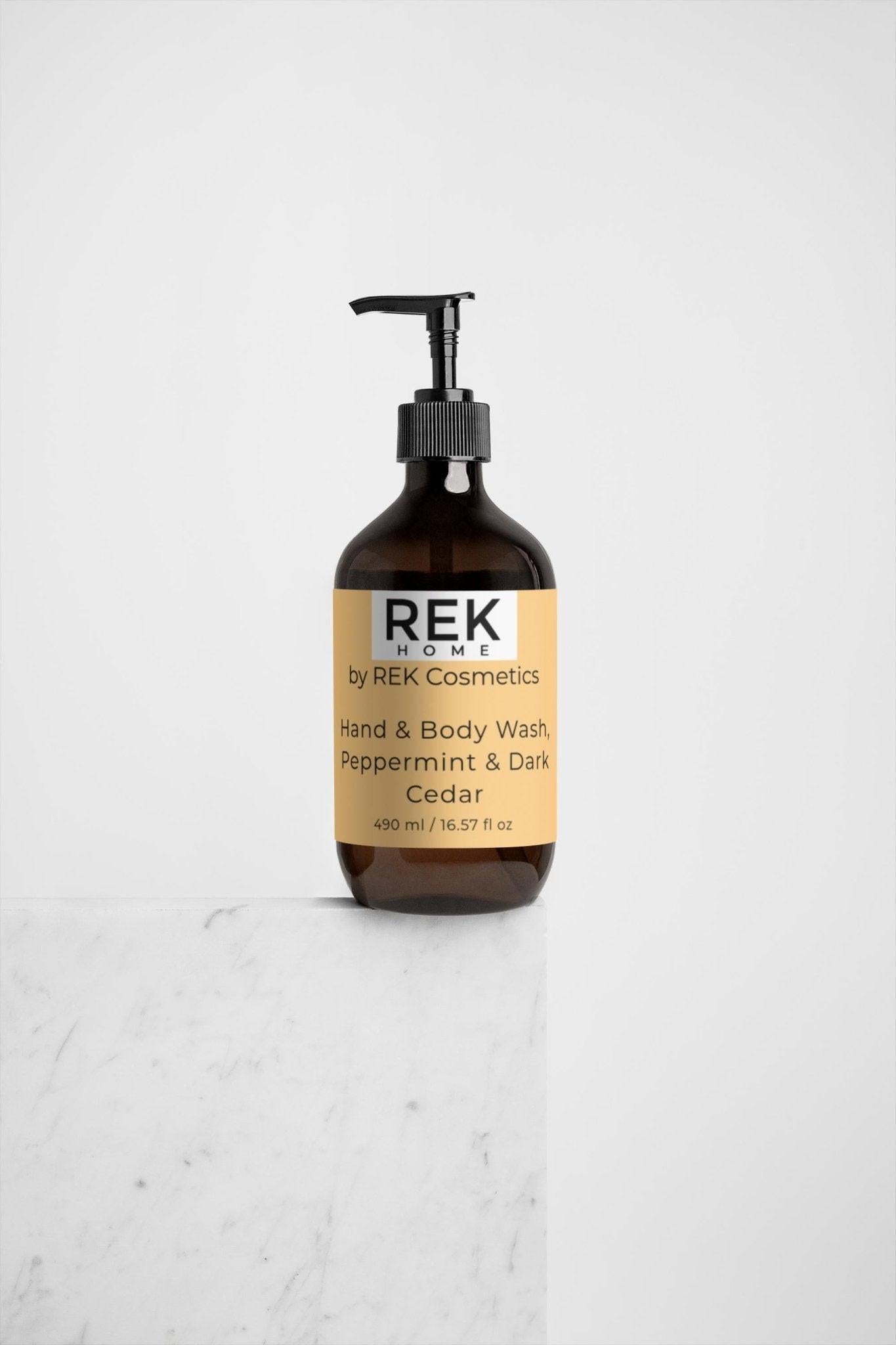 Peppermint Body Wash with Dark Cedar for Hands & Body