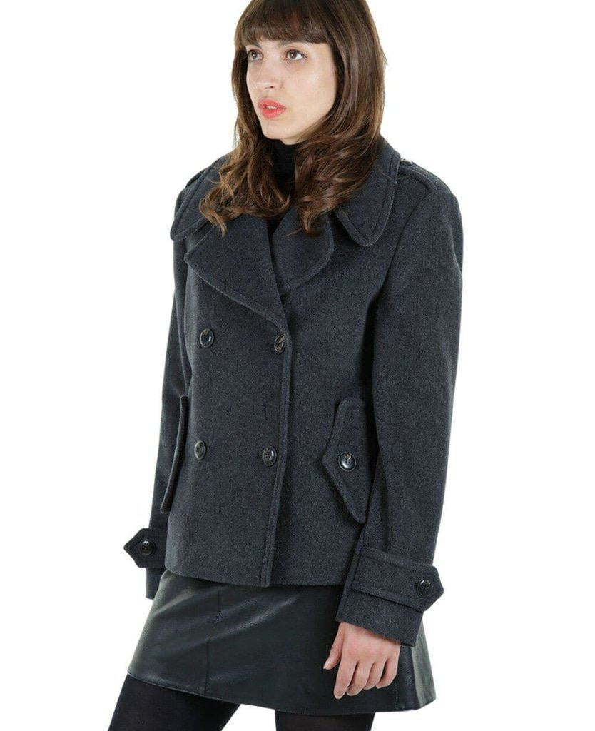 Tailored Harris Tweed Contrast Short Pea Coat (MACKENZIE) (MADE IN THE UK) - Great Hall Collections House