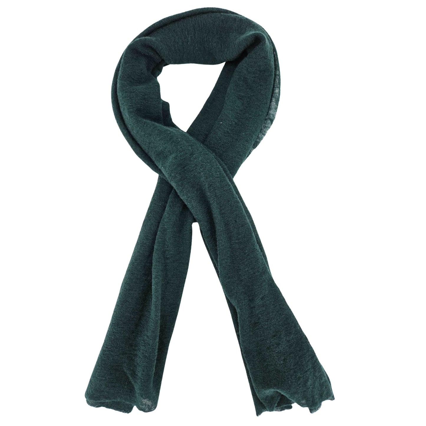 Dark Green Small Cashmere Plain Scarf