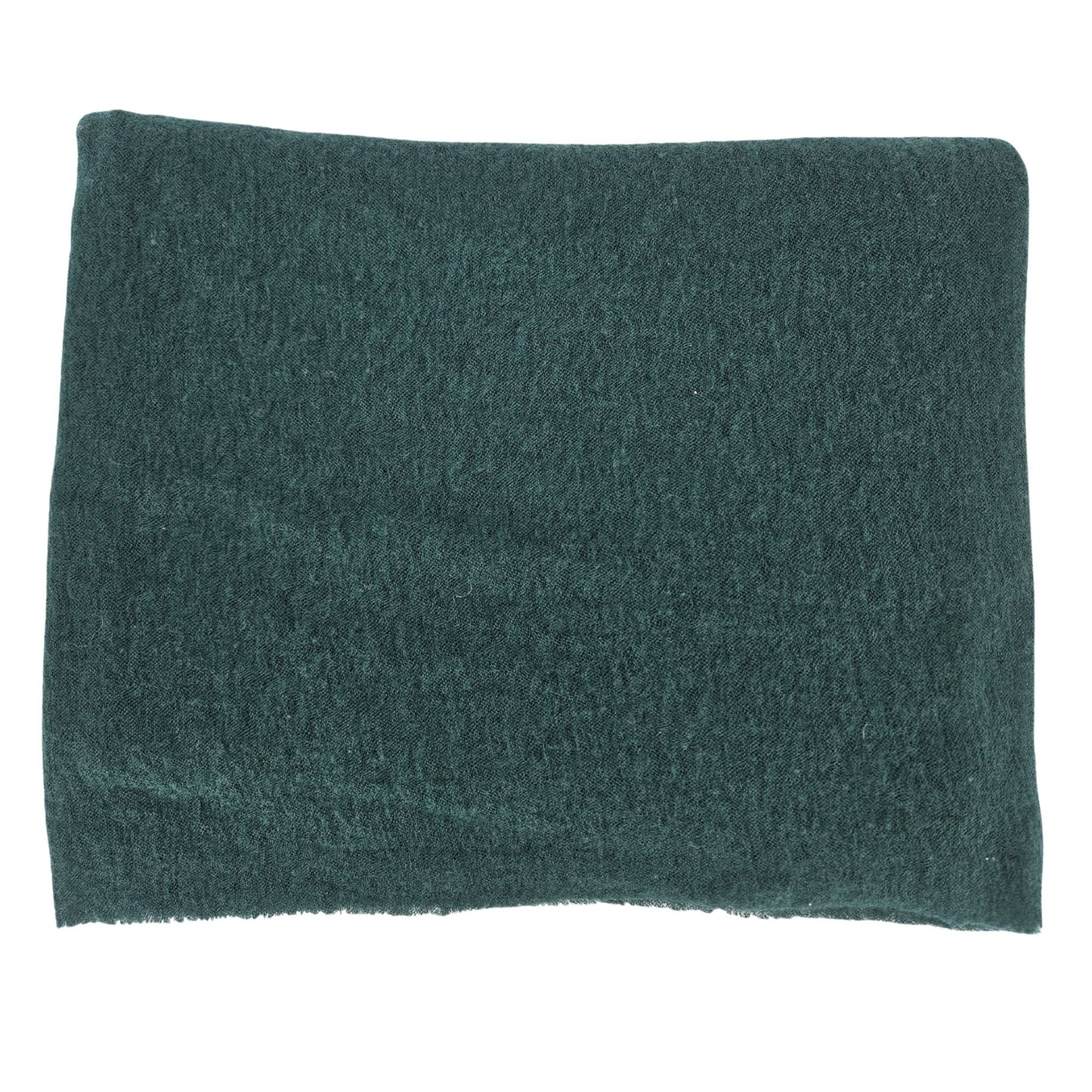 Dark Green Small Cashmere Plain Scarf