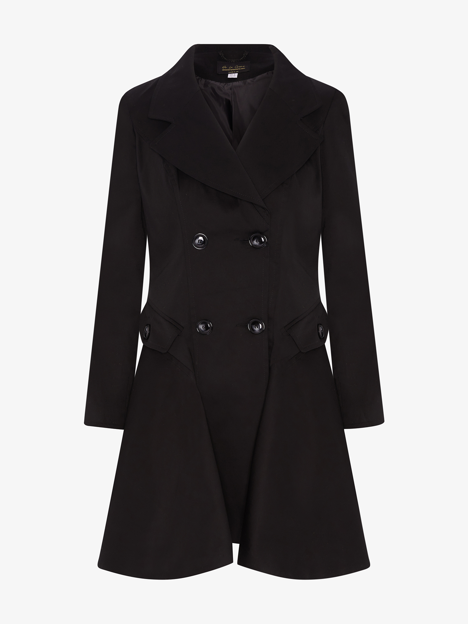 Spring/Summer Double Breasted Skater Coat (1102-SP) Made in UK - Great Hall Collections House