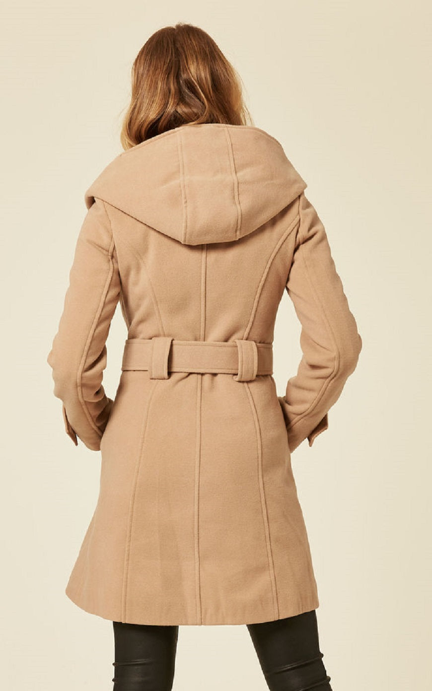 Slim Fit Shawl Hooded Coat (1325) - Great Hall Collections House