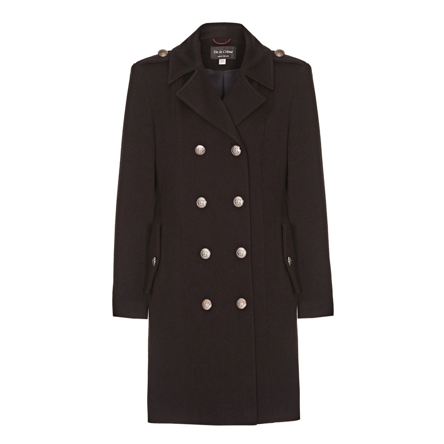 Double Breasted Twill Military Coat (1908) made in uk - Great Hall Collections House