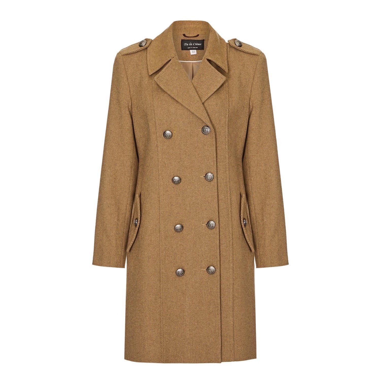 Double Breasted Twill Military Coat (1908) made in uk - Great Hall Collections House