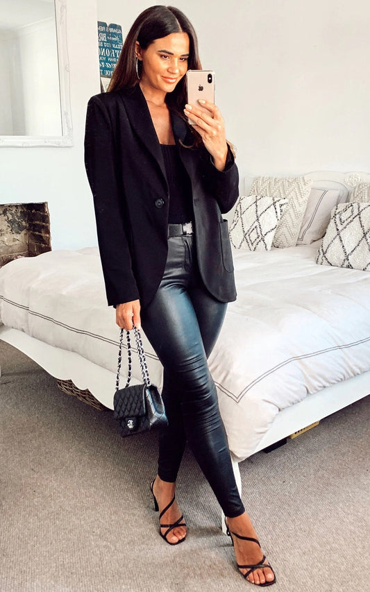 De La Creme - Womens Patch Pocket Tailored Fit Blazer - Great Hall Collections House