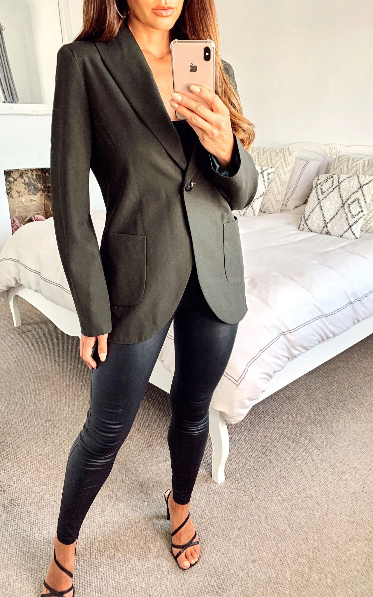 De La Creme - Womens Patch Pocket Tailored Fit Blazer - Great Hall Collections House