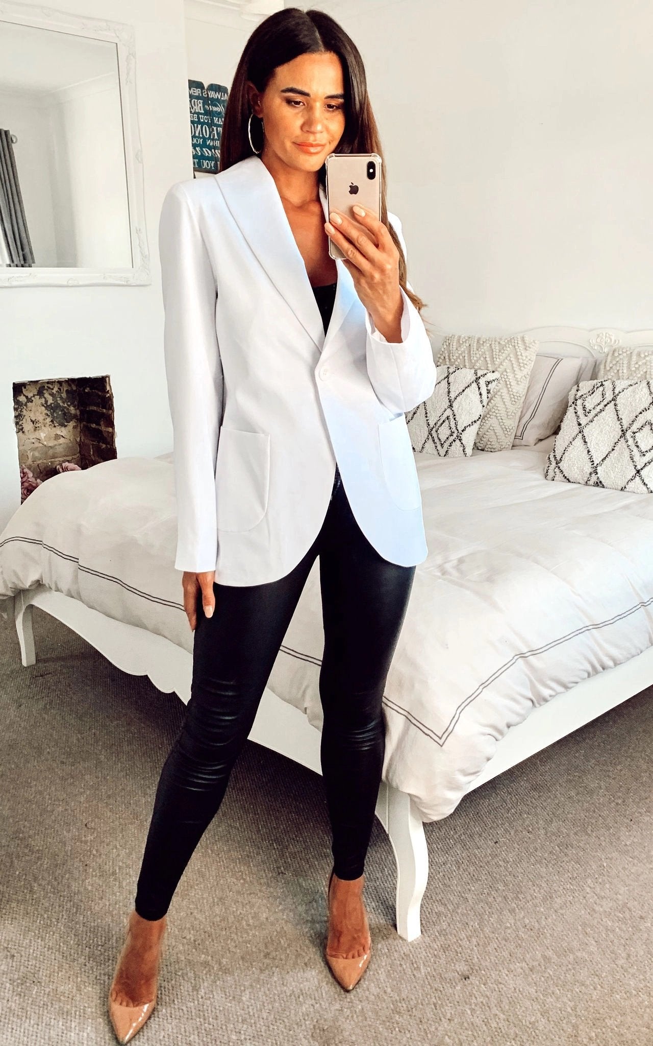 De La Creme - Womens Patch Pocket Tailored Fit Blazer - Great Hall Collections House