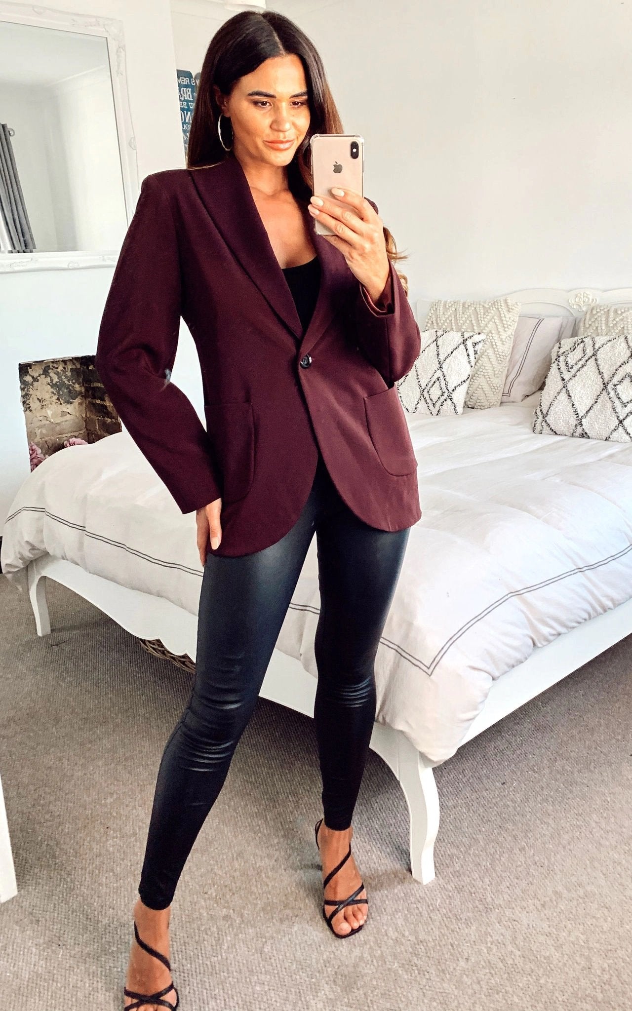 De La Creme - Womens Patch Pocket Tailored Fit Blazer - Great Hall Collections House