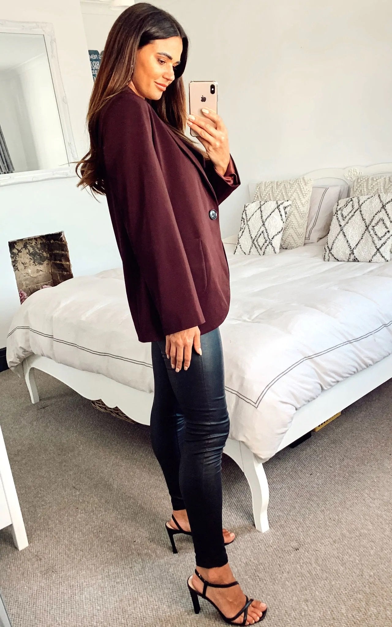 De La Creme - Womens Patch Pocket Tailored Fit Blazer - Great Hall Collections House