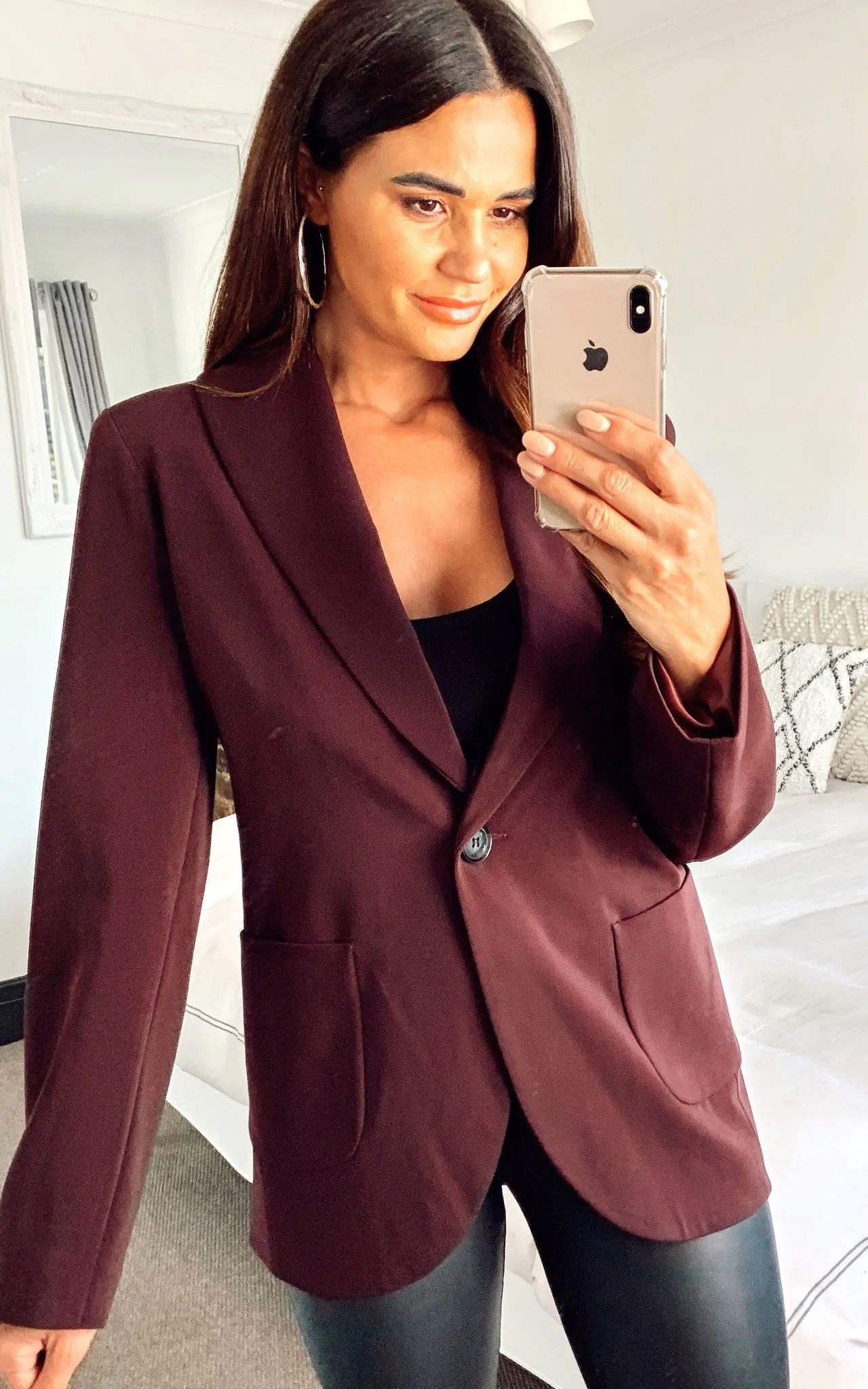 De La Creme - Womens Patch Pocket Tailored Fit Blazer - Great Hall Collections House