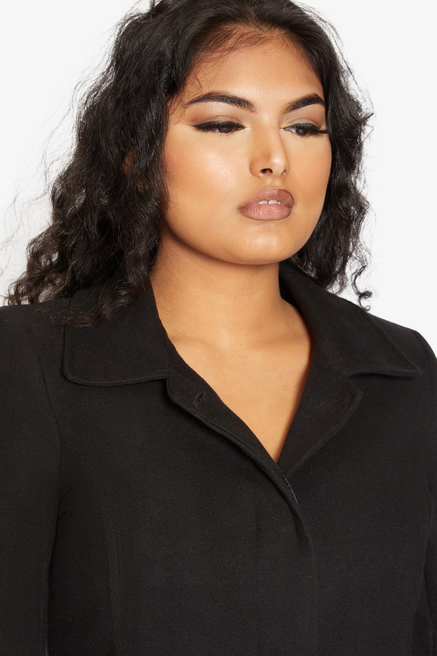 De La Creme Womens Wool Blend Hip Length Covert Coat - Great Hall Collections House