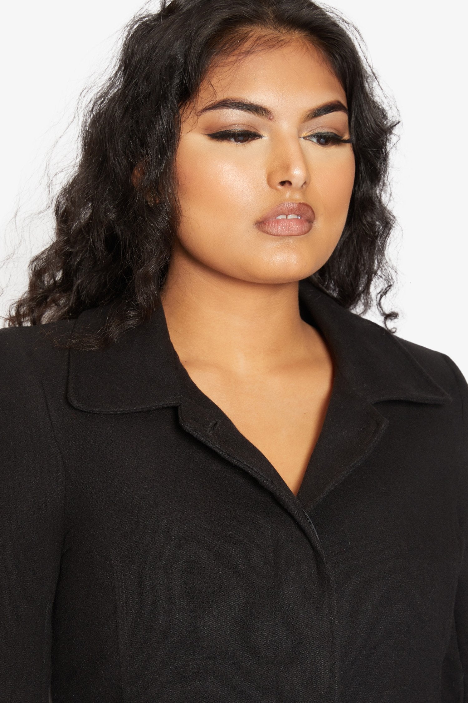 De La Creme Womens Wool Blend Hip Length Covert Coat - Great Hall Collections House