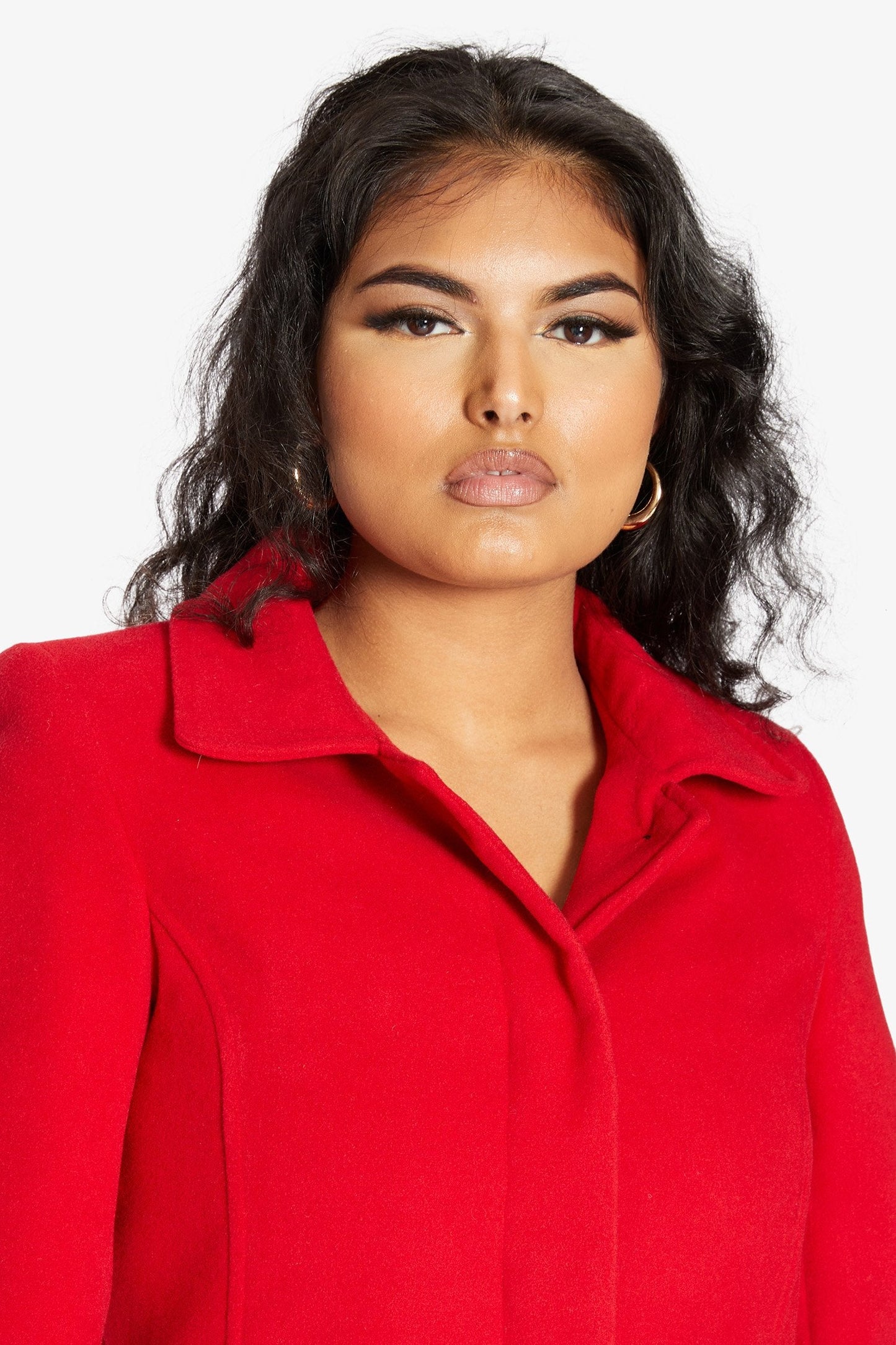 De La Creme Womens Wool Blend Hip Length Covert Coat - Great Hall Collections House