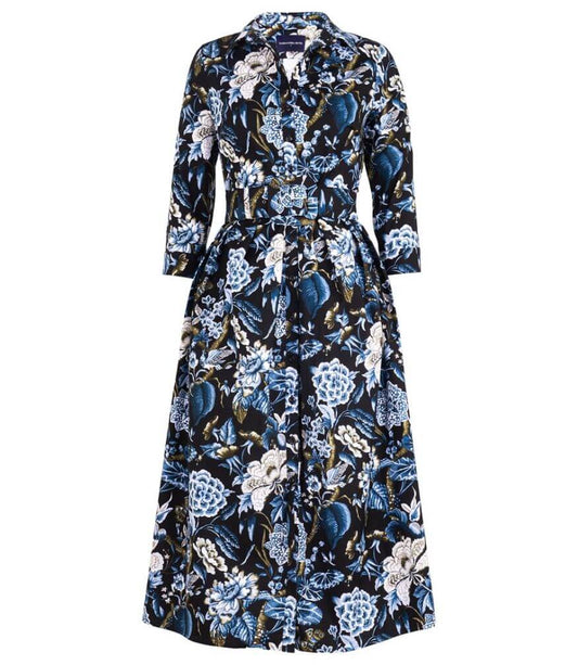 Audrey Dress #1 Black Blue Long Dress