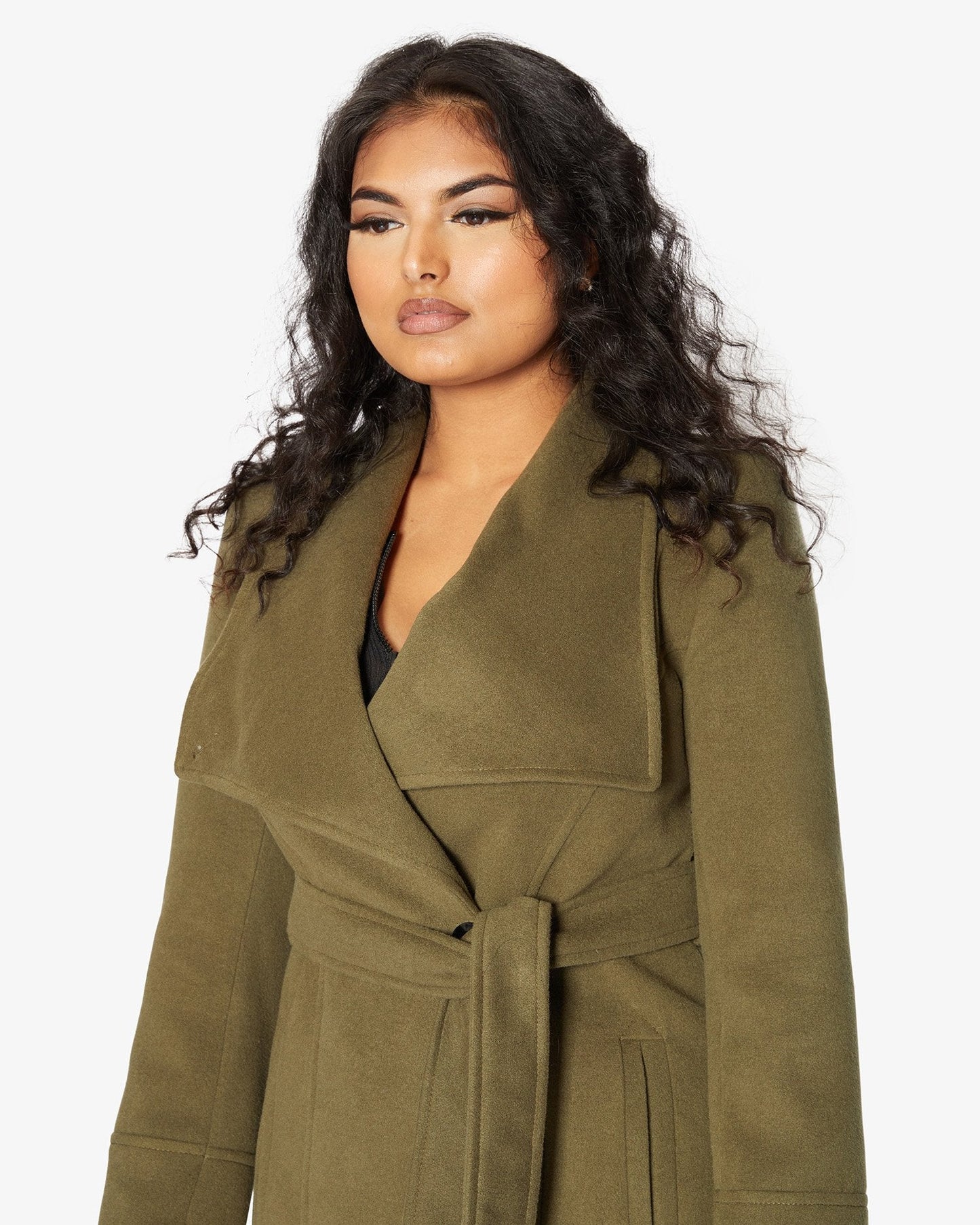 Waterfall Lapel Double Breasted Duster Coat - Great Hall Collections House